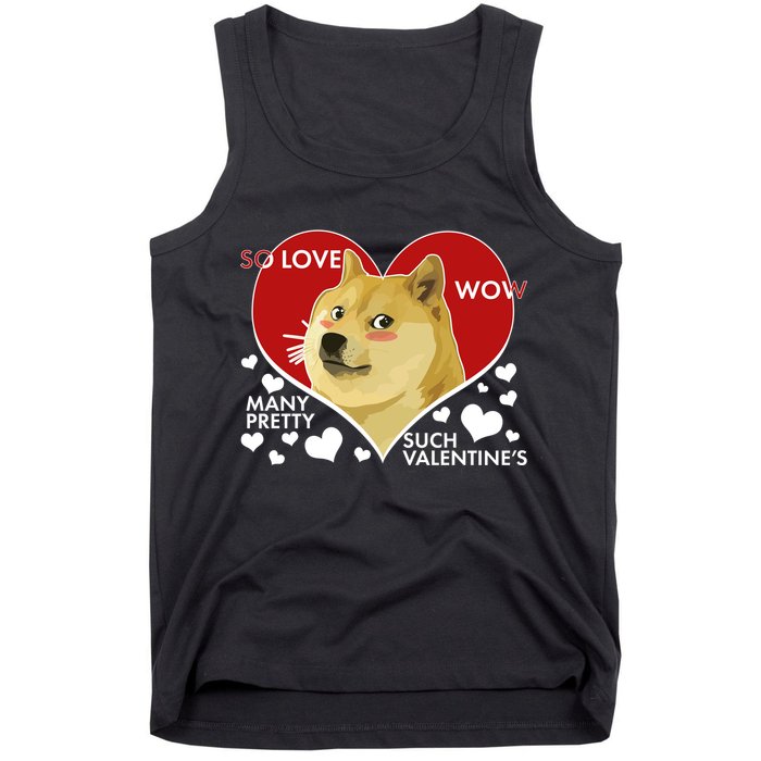 Funny Doge Valentine Meme Tank Top
