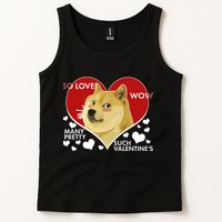Funny Doge Valentine Meme Tank Top