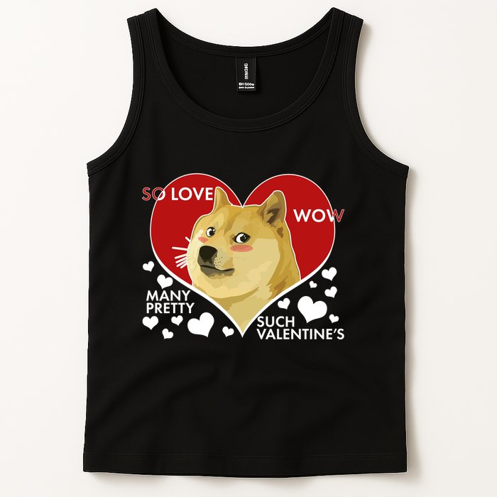 Funny Doge Valentine Meme Tank Top