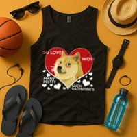 Funny Doge Valentine Meme Tank Top