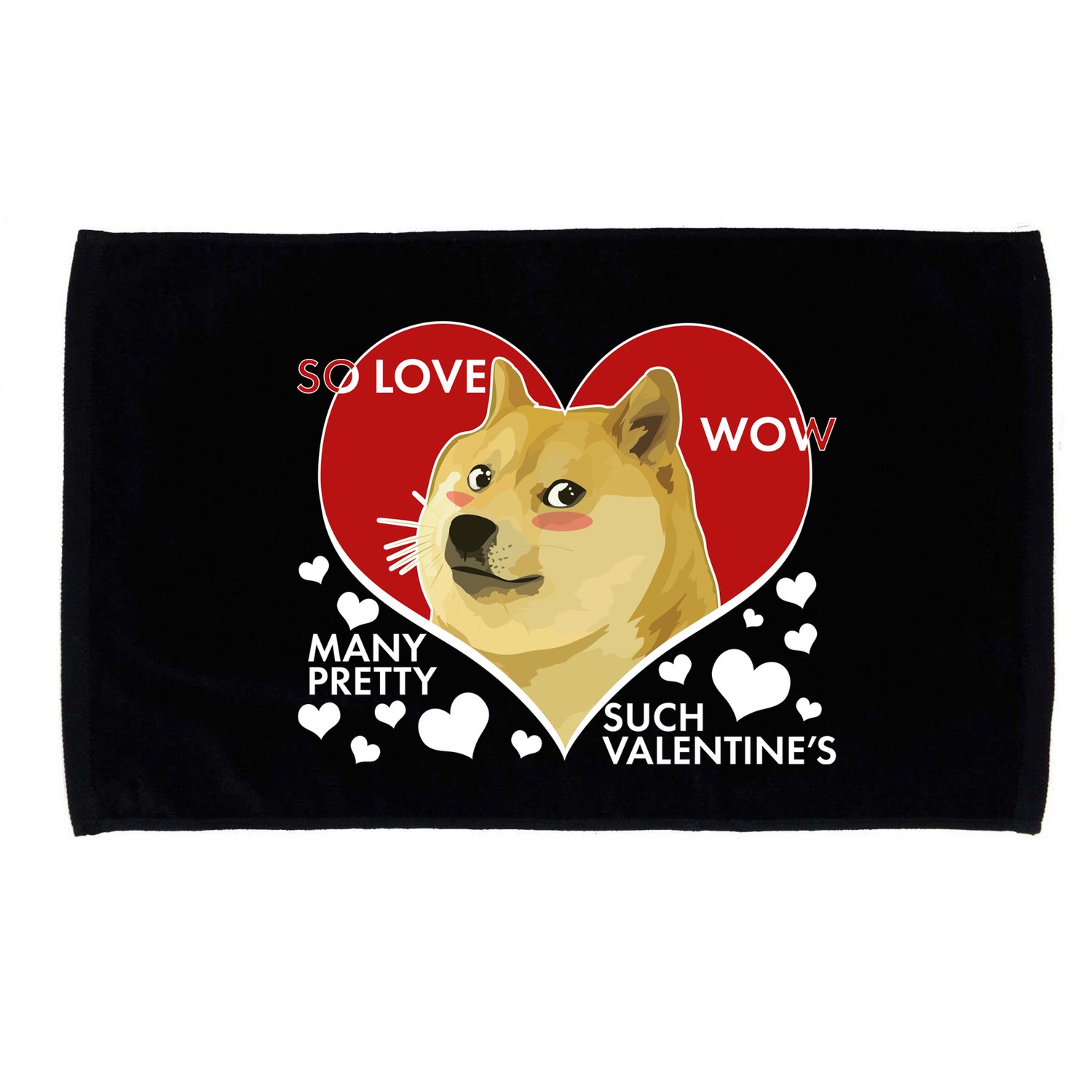Funny Doge Valentine Meme Microfiber Hand Towel