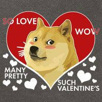 Funny Doge Valentine Meme Cotton Canvas Backpack