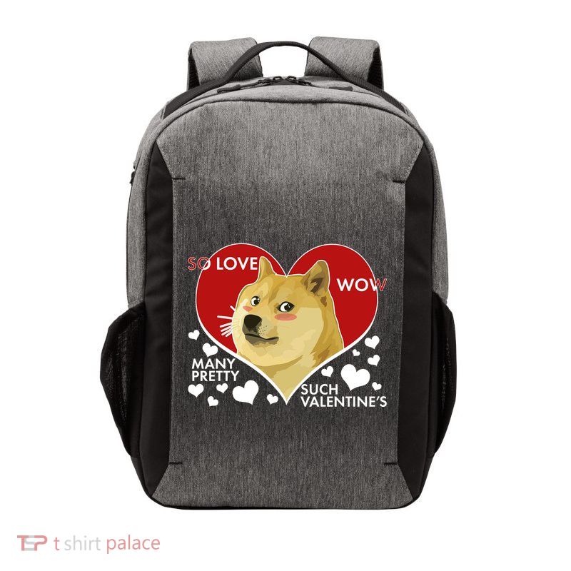 Funny Doge Valentine Meme Vector Backpack