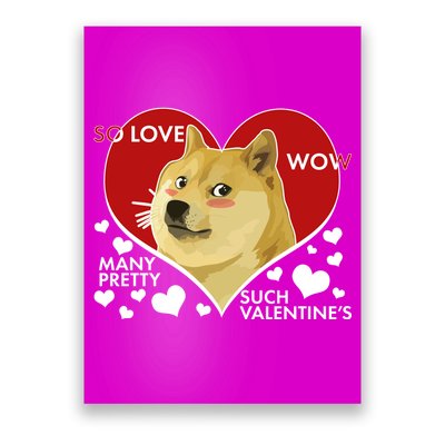 Funny Doge Valentine Meme Poster