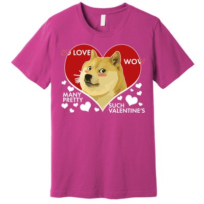 Funny Doge Valentine Meme Premium T-Shirt