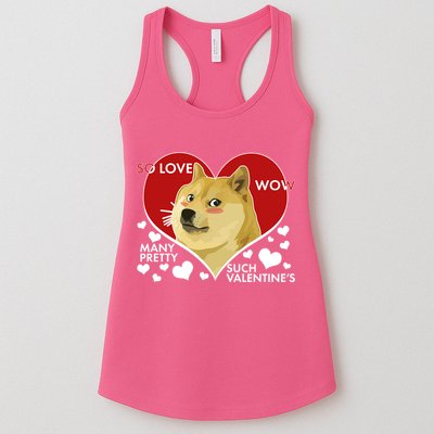 Funny Doge Valentine Meme Womens Tank Top