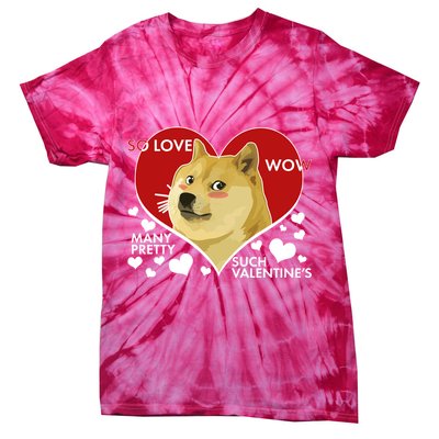 Funny Doge Valentine Meme Tie-Dye T-Shirt