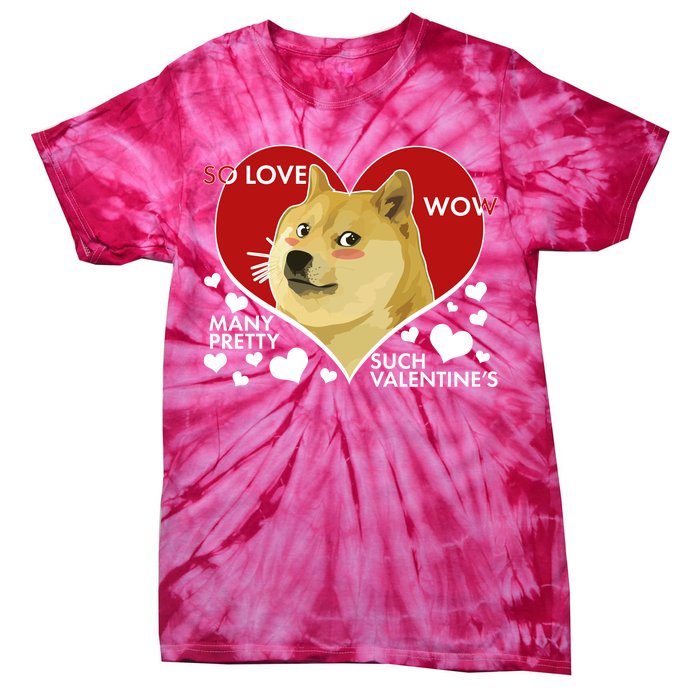 Funny Doge Valentine Meme Tie-Dye T-Shirt