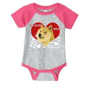 Funny Doge Valentine Meme Infant Baby Jersey Bodysuit