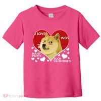 Funny Doge Valentine Meme Toddler T-Shirt