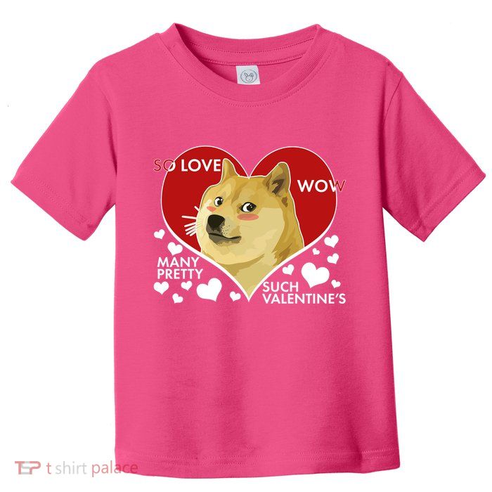 Funny Doge Valentine Meme Toddler T-Shirt