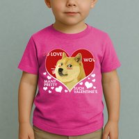 Funny Doge Valentine Meme Toddler T-Shirt