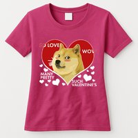 Funny Doge Valentine Meme Womens T-Shirt