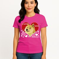 Funny Doge Valentine Meme Womens T-Shirt