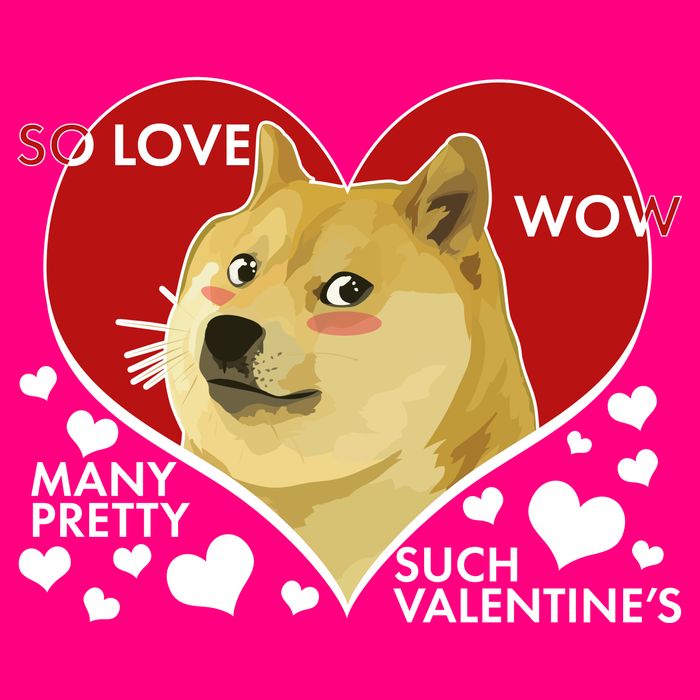Funny Doge Valentine Meme Womens T-Shirt