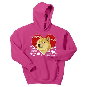 Funny Doge Valentine Meme Kids Hoodie