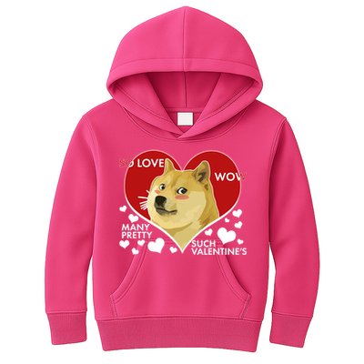 Funny Doge Valentine Meme Kids Hoodie