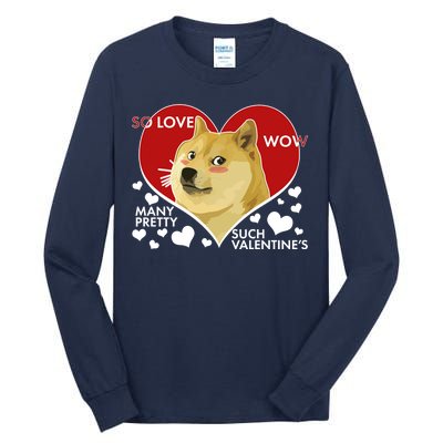 Funny Doge Valentine Meme Tall Long Sleeve T-Shirt