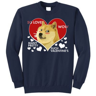 Funny Doge Valentine Meme Tall Sweatshirt