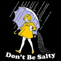 Funny Don't Be Salty Stripe Pom Pom Beanie