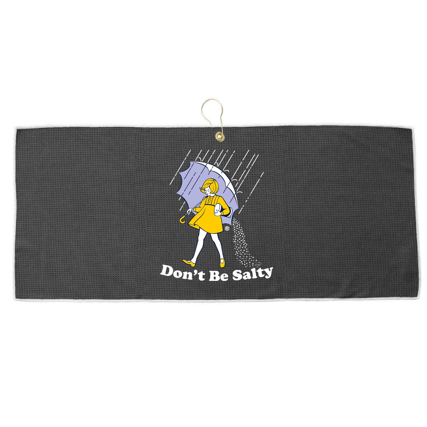 Funny Don't Be Salty Large Microfiber Waffle Golf Towel