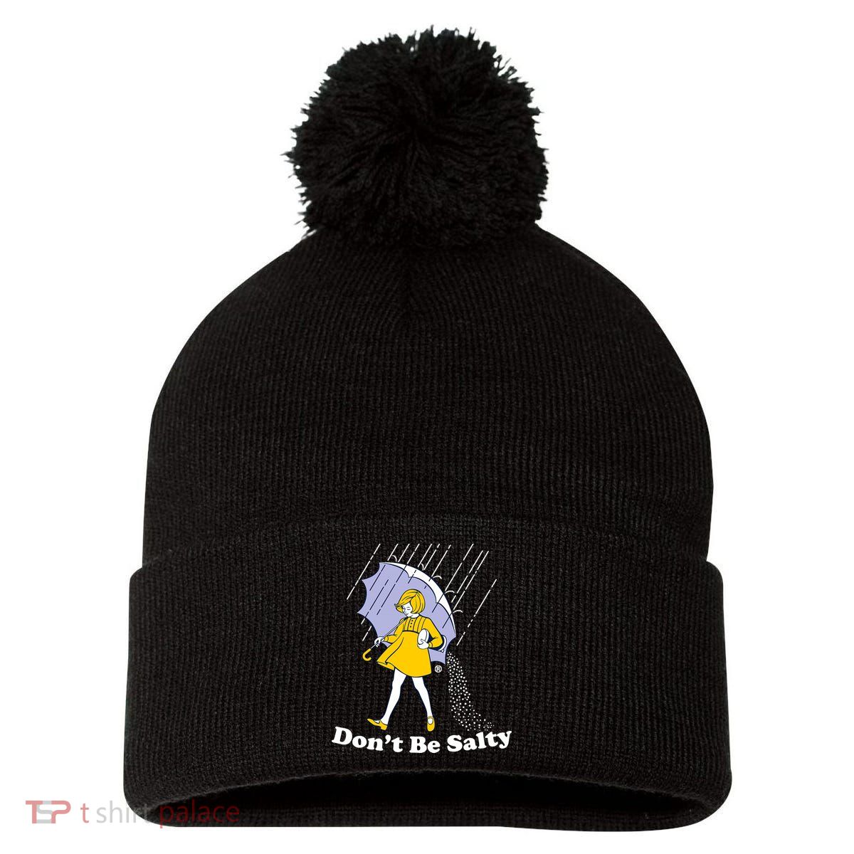 Funny Don't Be Salty Pom Pom 12in Knit Beanie