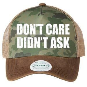 Funny Don't Care Didn't Ask Legacy Tie Dye Trucker Hat