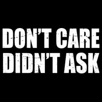 Funny Don't Care Didn't Ask Sustainable Bucket Hat
