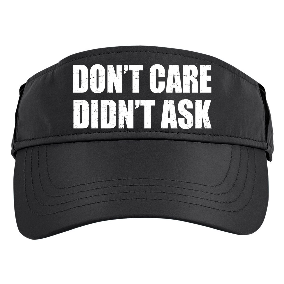 Funny Don't Care Didn't Ask Adult Drive Performance Visor