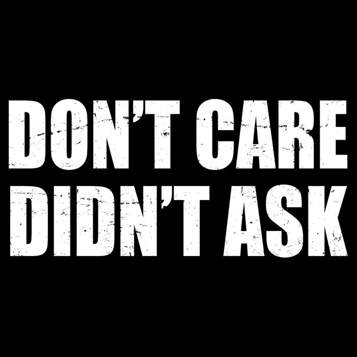Funny Don't Care Didn't Ask Youth Performance Sprint T-Shirt