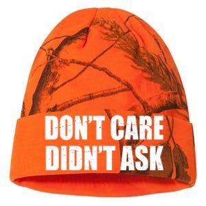 Funny Don't Care Didn't Ask Kati Licensed 12" Camo Beanie