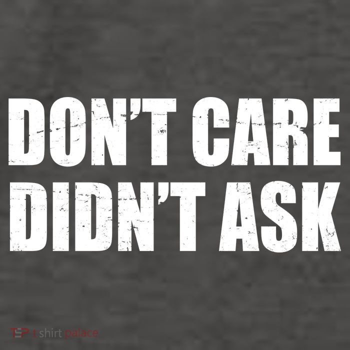 Funny Don't Care Didn't Ask Vector Backpack