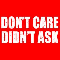 Funny Don't Care Didn't Ask 16 in Basic Backpack