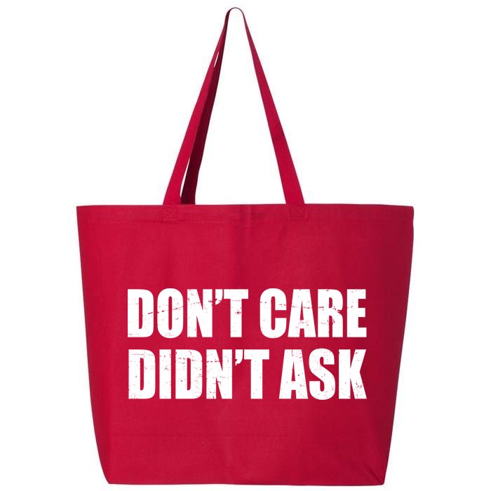 Funny Don't Care Didn't Ask 25L Jumbo Tote