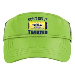 Funny Don't Get It Twisted Tea Meme Adult Drive Performance Visor