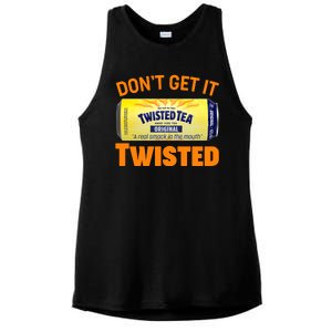 Funny Don't Get It Twisted Tea Meme Ladies PosiCharge Tri-Blend Wicking Tank