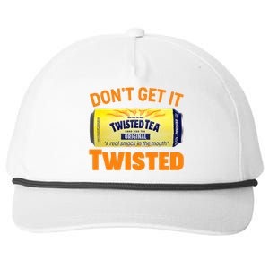 Funny Don't Get It Twisted Tea Meme Snapback Five-Panel Rope Hat