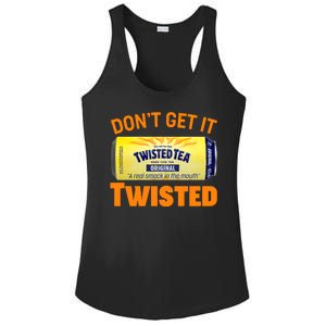 Funny Don't Get It Twisted Tea Meme Ladies PosiCharge Competitor Racerback Tank