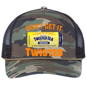 Funny Don't Get It Twisted Tea Meme Retro Rope Trucker Hat Cap