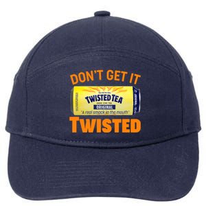 Funny Don't Get It Twisted Tea Meme 7-Panel Snapback Hat