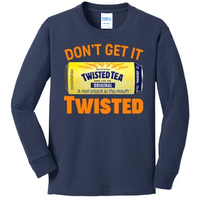 Funny Don't Get It Twisted Tea Meme Kids Long Sleeve Shirt