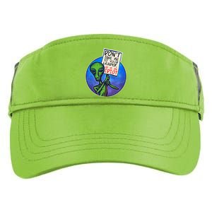 Funny Don't Take Me to Your Leader Alien Adult Drive Performance Visor