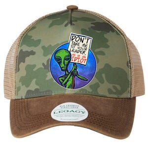 Funny Don't Take Me to Your Leader Alien Legacy Tie Dye Trucker Hat