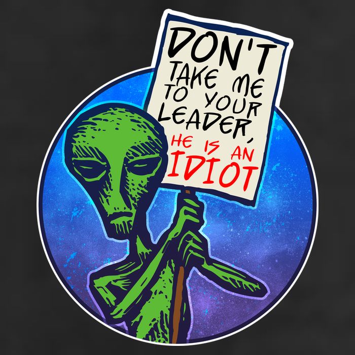 Funny Don't Take Me to Your Leader Alien Cool Comfort Performance Bucket Hat