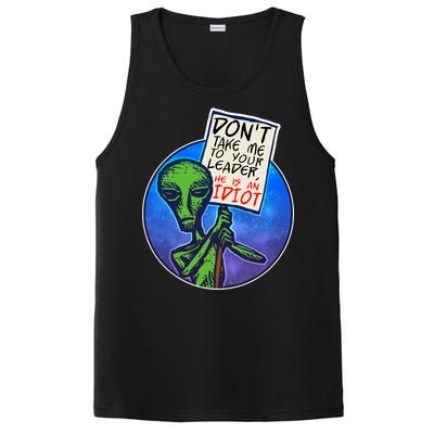 Funny Don't Take Me to Your Leader Alien PosiCharge Competitor Tank