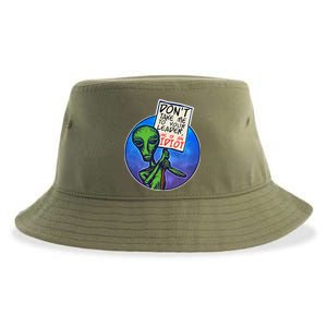 Funny Don't Take Me to Your Leader Alien Sustainable Bucket Hat