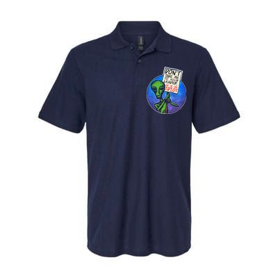 Funny Don't Take Me to Your Leader Alien Softstyle Adult Sport Polo