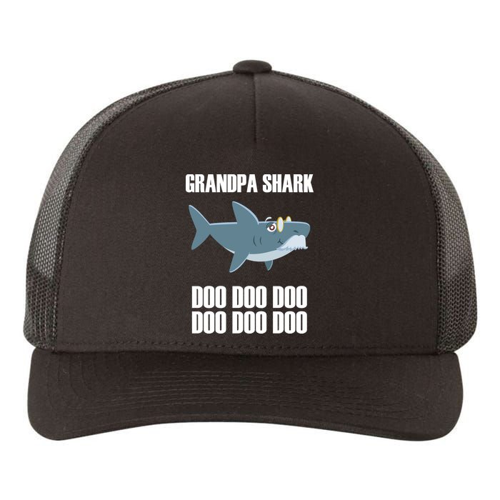 Funny Doo Grandpa Shark Yupoong Adult 5-Panel Trucker Hat