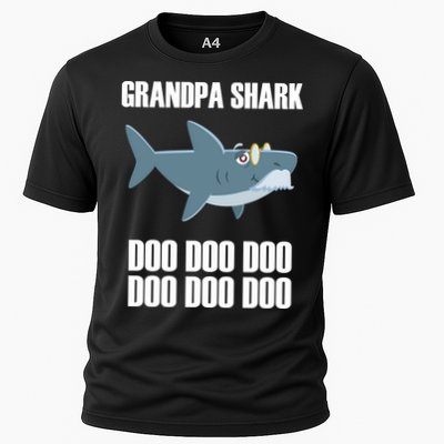 Funny Doo Grandpa Shark Performance Shirt