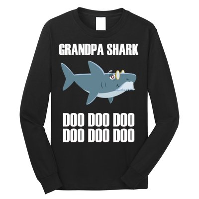 Funny Doo Grandpa Shark Long Sleeve Shirt